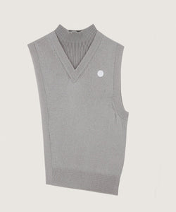 Anell Golf Slit Vest - Cream Ivory