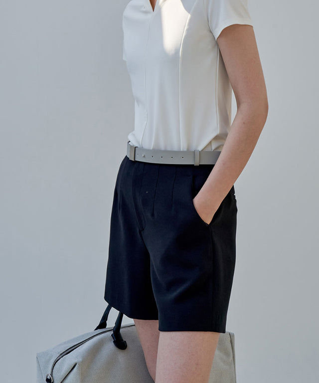 Anell Golf Flexi Flat Shorts - Basic Black