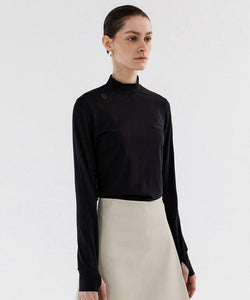 Anell Golf  Slim Air Turtleneck - Black