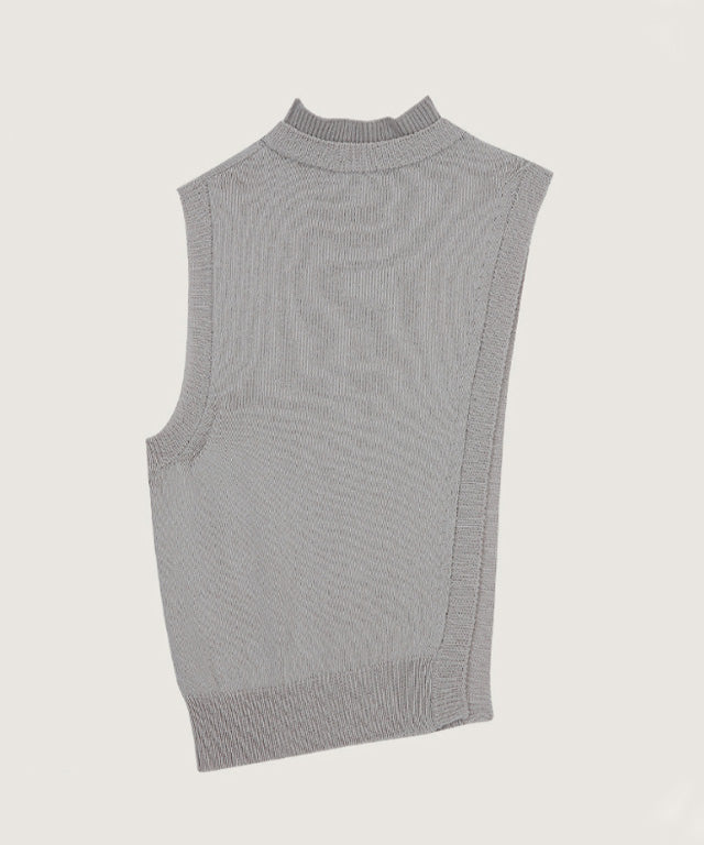 Anell Golf Slit Vest - Cream Ivory