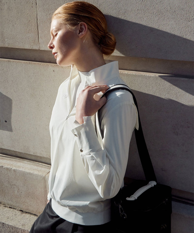 Anell Golf Classic Slim Knit Top - Ivory