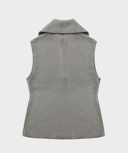 Anell Golf Classic Collar Knit Vest - Pure Gray