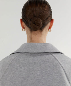 Anell Golf  Airy Round Half Zip-Up - Melan Gray