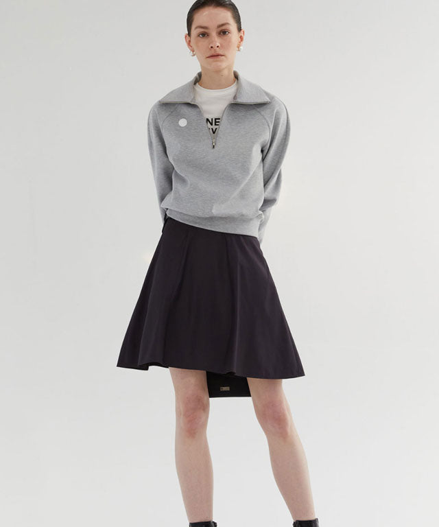 Anell Golf  Airy Round Half Zip-Up - Melan Gray