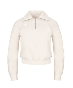 Anell Golf  Airy Round Half Zip-Up - Cream