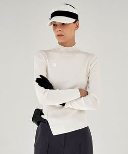 Anell Golf French Warm Knit Top - Ivory