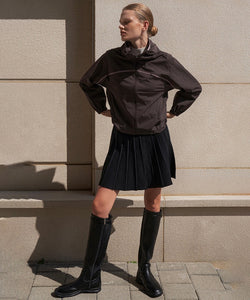 Anell Golf Plain Air Wind Jumper - Deep Brown