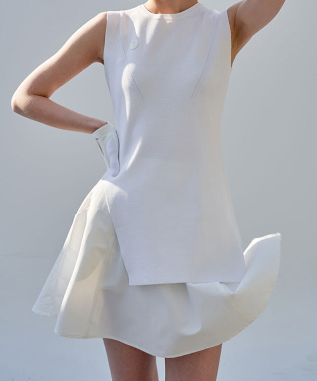 Anell Golf Airy Skirt - White