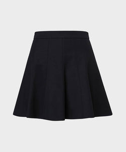 Anell Golf Cotton Flared Skirt - Black