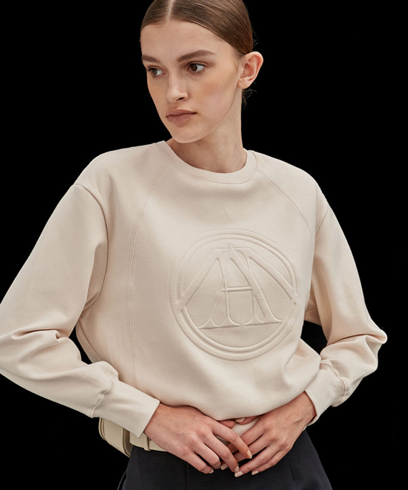 Anell Golf Comfort Paris Sweatshirt - Pink Beige