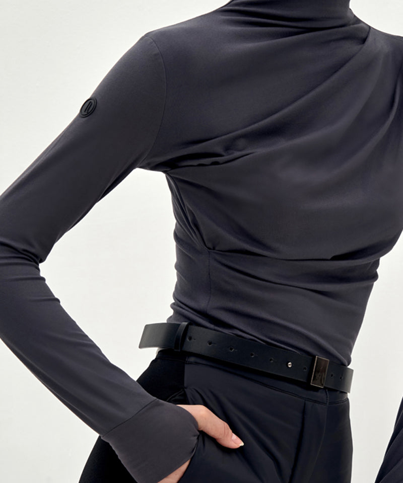 Anell Golf Soft Stretch Top - Charcoal