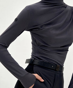 Anell Golf Soft Stretch Top - Charcoal