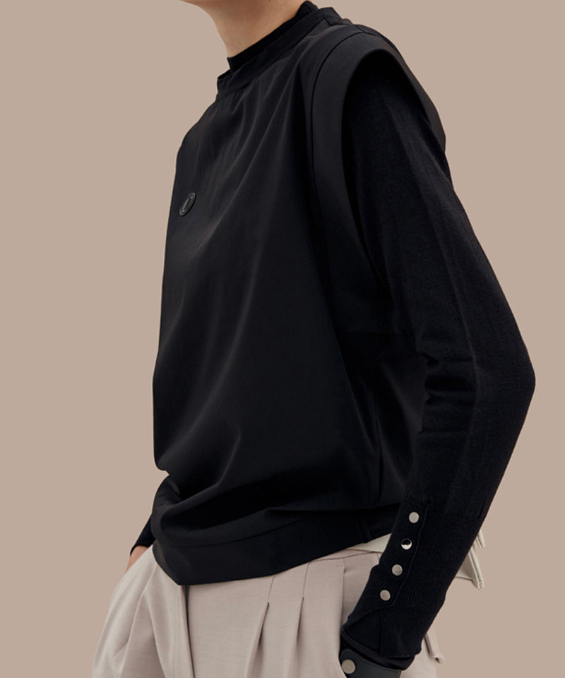 Anell Golf Layer Wind Vest - Black