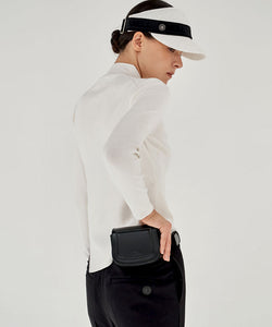 Anell Golf French Warm Knit Top - Ivory