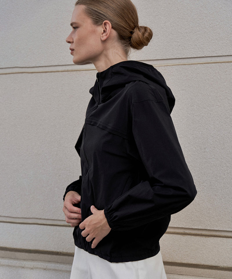 Anell Golf Plain Air Wind Jumper - Black