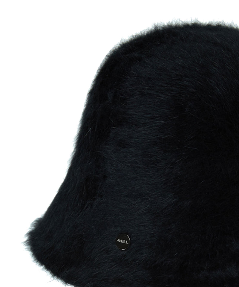 Anell Golf Mu Angora Bucket Hat - Black