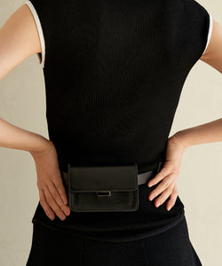 Anell Golf Flap Belt Bag - Black