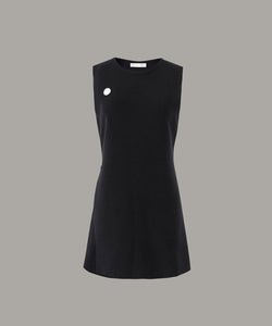 Anell Golf Cathy Slit Knit Dress - Black