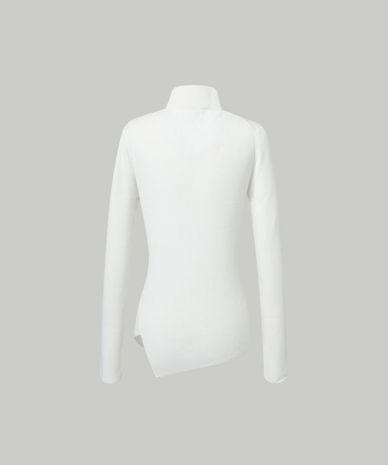 Anell Golf French Warm Knit Top - Ivory
