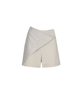 Anell Golf Cotton Wrap Skirt Pants - Beige