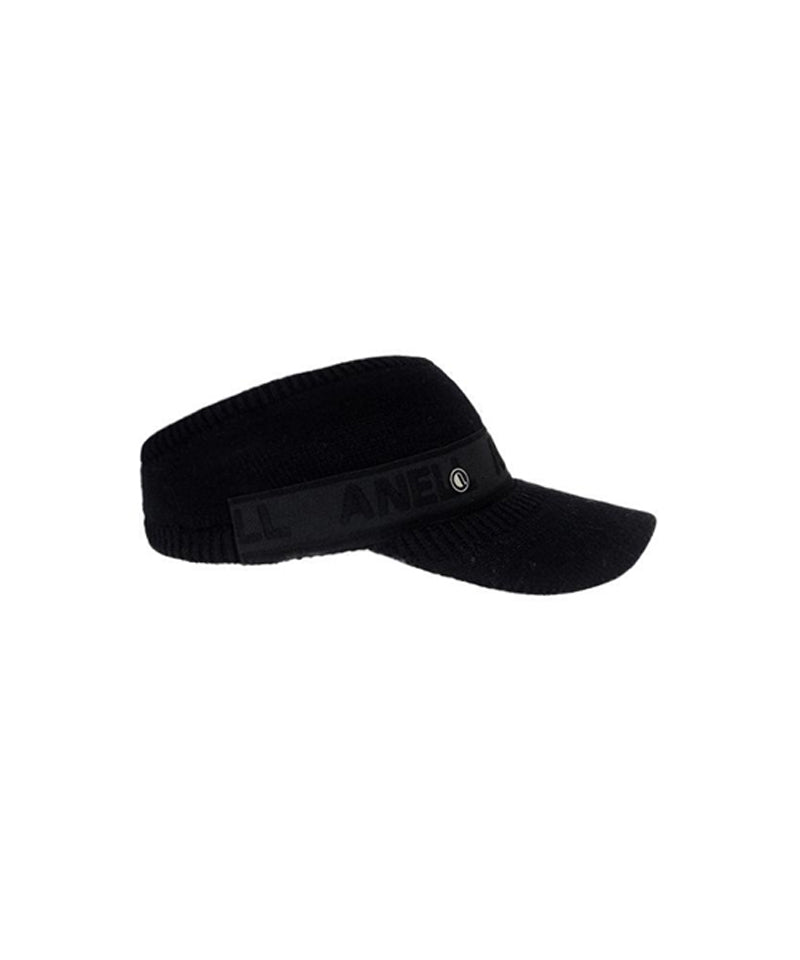 Anell Golf Warming Knit Visor - Black