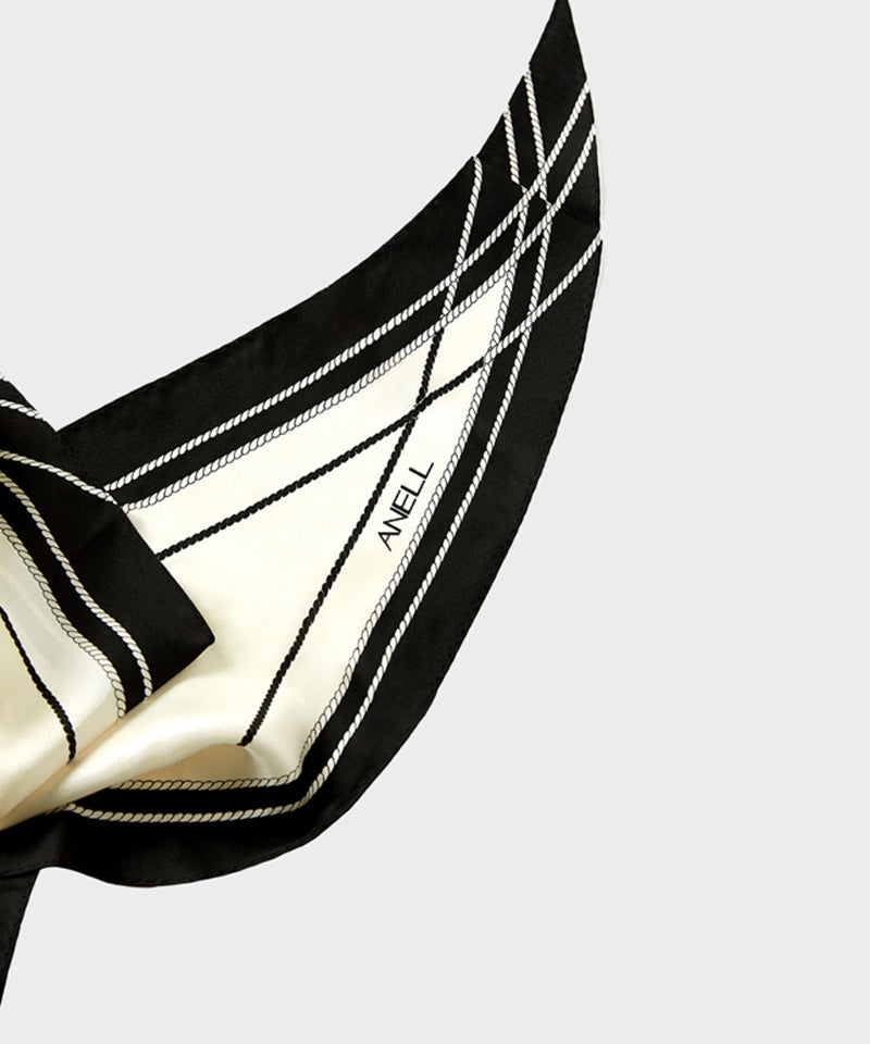 Anell Golf Mu Silk Scarf - Black