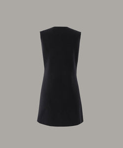 Anell Golf Cathy Slit Knit Dress - Black