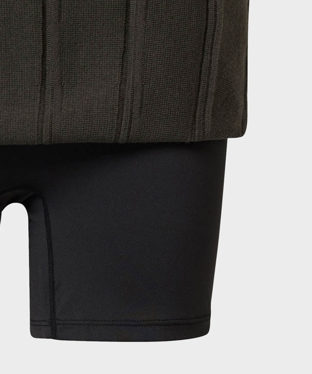Anell Golf French Wool Skirt - Charcoal